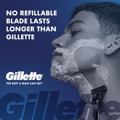 GilletteLabs_Men's_Shaving_Razor_with_Exfoliating_Bar,_1_Handle,_4_Blade_Refills,_Magnetic_Stand
