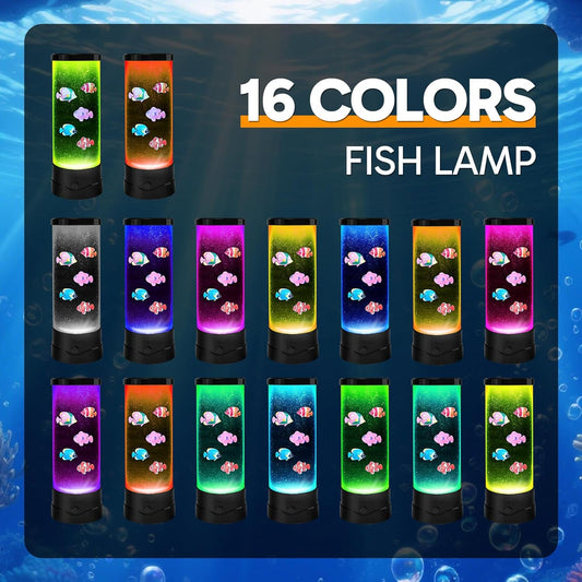 ONXE_LED_Aquarium_Bubble_Fish_Tank_Table_Lamp,_Birthday_Christmas_Gifts_for_Adults_Kids_Teens,_Relaxing_16_Color_Remote_Fake_Fish_Sensory_Night_Light_for_Kids'_Room_Bedroom_Home_Decor,_Stress_Relief