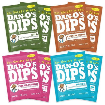 Dan-O’s Dips – All-Natural Seasoning Packets – Just Add Sour Cream or Greek Yogurt – No Artificial Ingredients