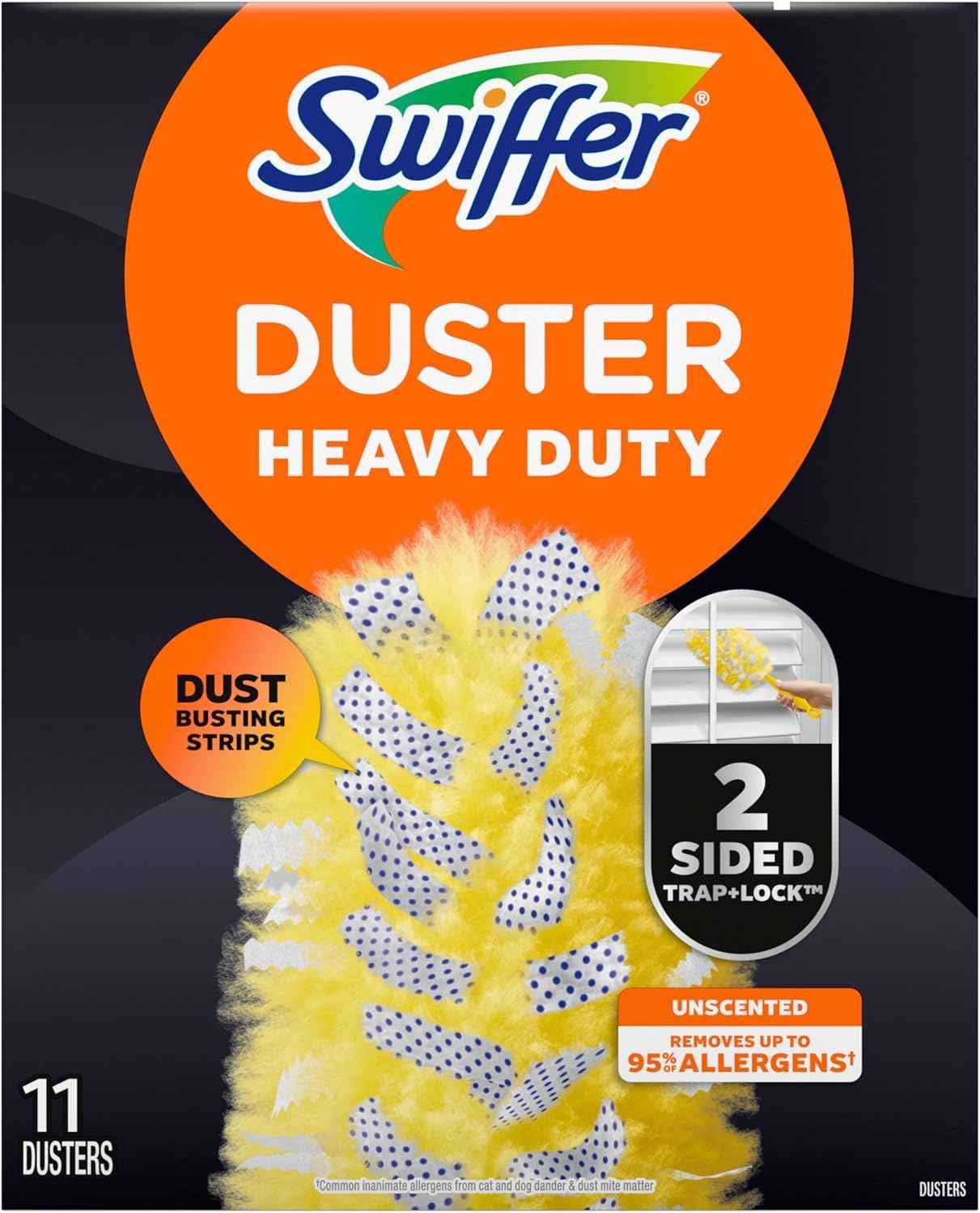 Swiffer Dusters Heavy Duty Multi-Surface Duster Refills for Cleaning, Unscented