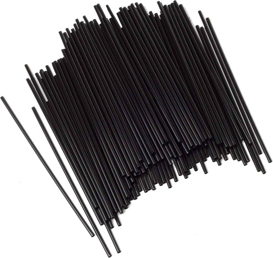 Chef Craft 5 Inch Coffee Stirrer Straws-Set of 150, black