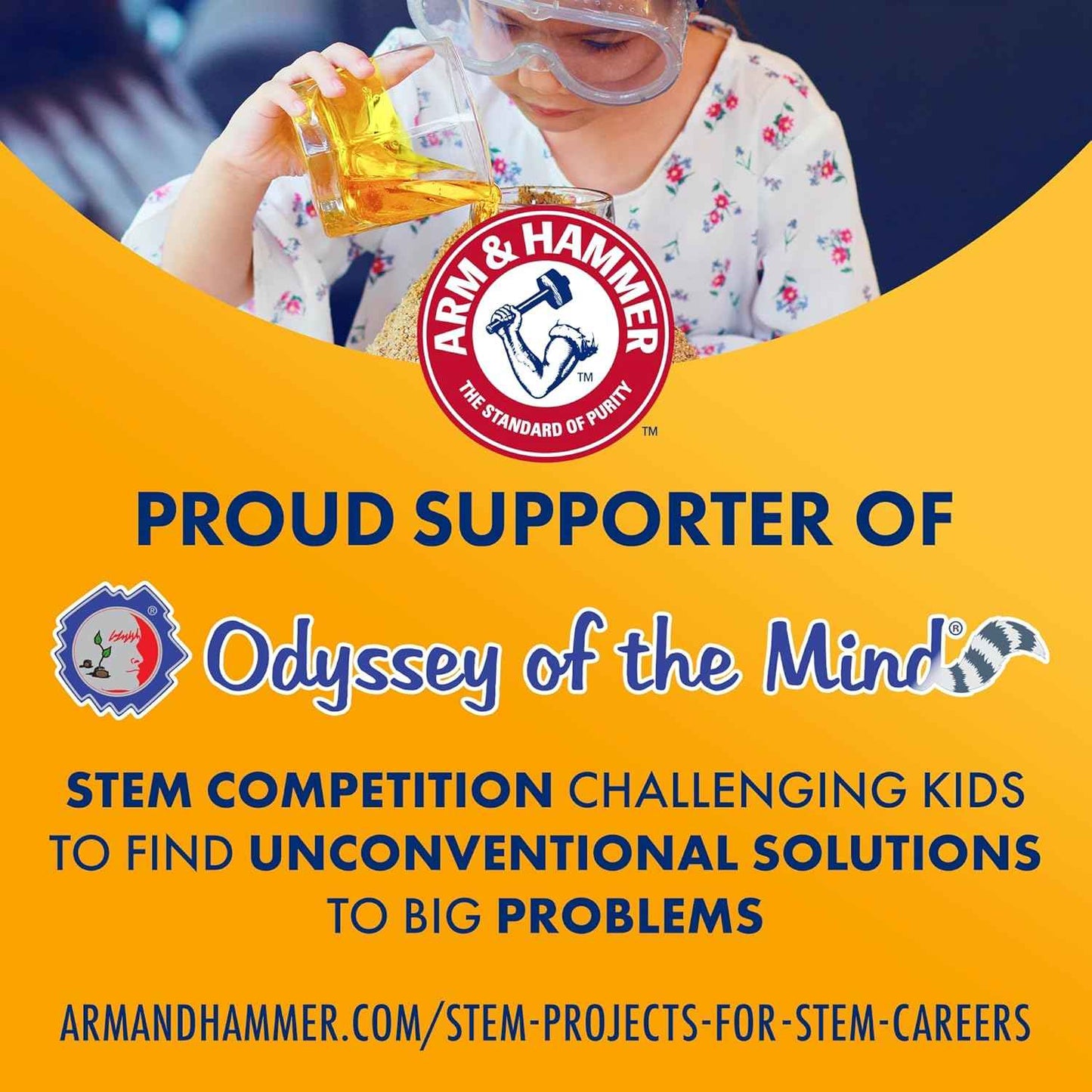 Arm & Hammer Baking Soda Fridge-n-Freezer Odor Absorber, Orange 14 oz