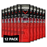 Jack Link’s Premium Cuts Beef Steak, 1 oz., 12 Count – Great Protein Snack 11g of Protein and 1g of Carbs per Serving, Premium Beef