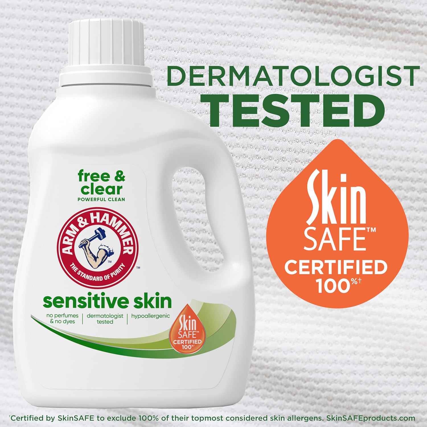 ARM & HAMMER Sensitive Skin, Liquid Laundry Detergent
