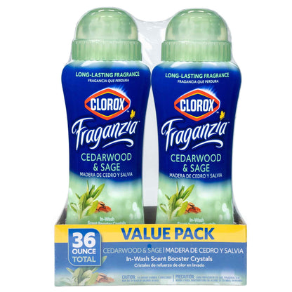 Clorox Fraganzia Laundry Scent Booster Crystals, In-Wash Fragrance Beads for Fresh-Smelling Clothes & Linens, Safe for All Fabrics & Colors, Easy-Pour Bottle