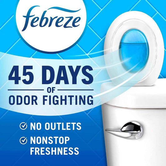 Febreze Multicolor Bathroom Air Freshener, Plug in Alternative, Air Fresheners for Home, Bathroom, Kitchen, and Closet