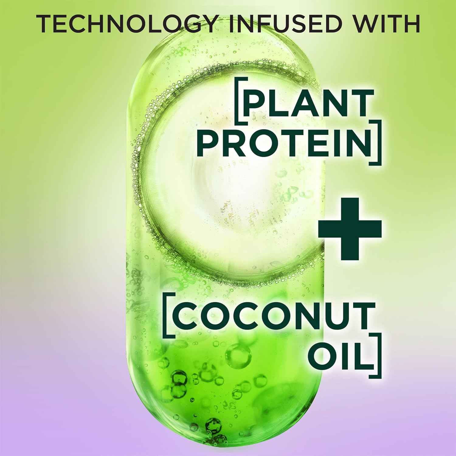 Garnier Fructis Curl Nourish Shampoo, Curly Hair Shampoo with Coconut Oil and Plant Protein, Up to 48HR Defined Curls for all Curl Types