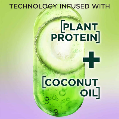 Garnier Fructis Curl Nourish Shampoo, Curly Hair Shampoo with Coconut Oil and Plant Protein, Up to 48HR Defined Curls for all Curl Types