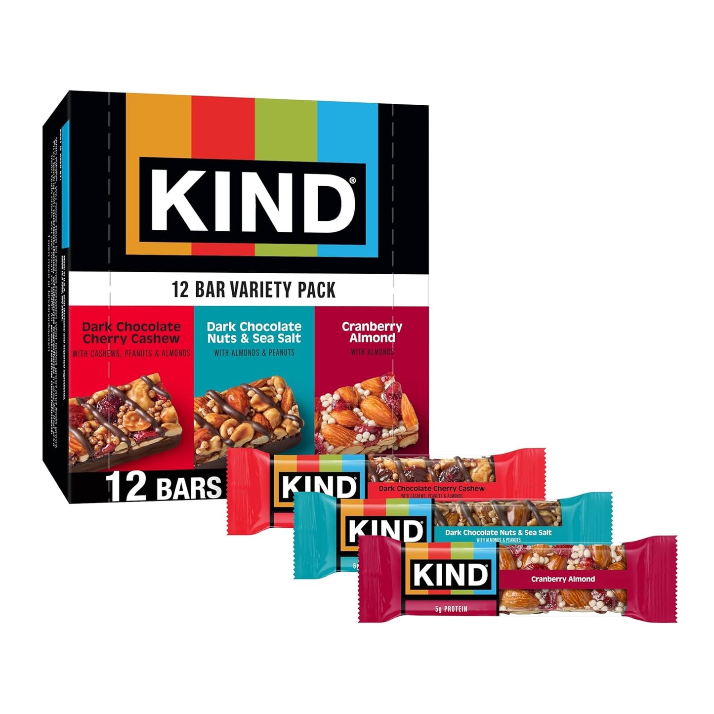 KIND_Healthy_Snacks_Bars_Variety_Pack,_Gluten_Free,_High_Fiber_Snacks,_Cranberry_Almond,_Dark_Chocolate_Nuts_&_Sea_Salt,_Dark_Chocolate_Cherry_Cashew,_4-6g_Protein,_12_Count