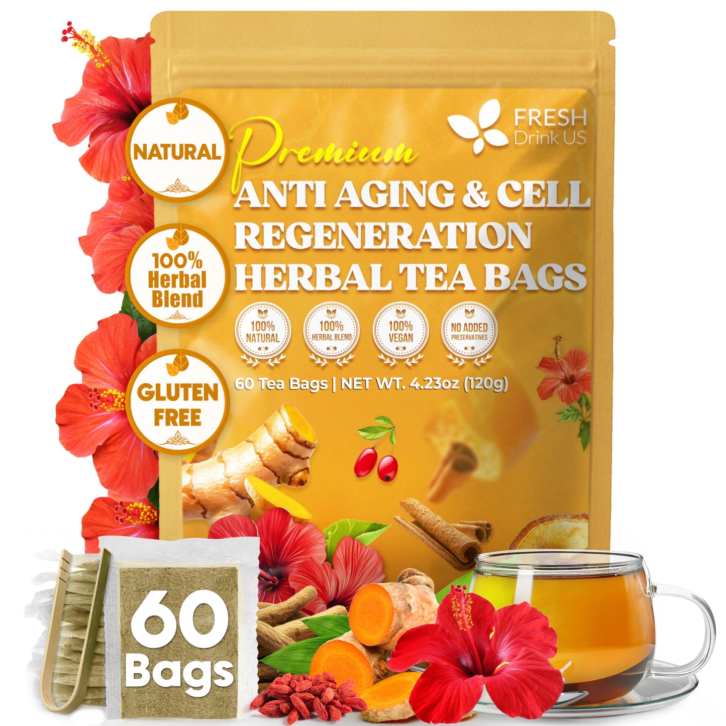 Anti Aging - 60 Tea Bags