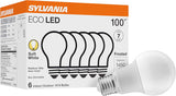SYLVANIA ECO LED Light Bulb, A19 60W Equivalent, Efficient 9W, 7 Year, 750 Lumens, Non-Dimmable, Frosted, Soft White/Daylight