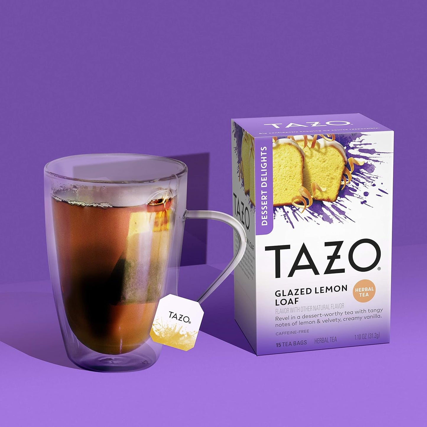 TAZO_Glazed_Lemon_Loaf_Dessert_Delights_Herbal_Tea_Bags,_Caffeine_Free,_15_Total_Tea_Bags