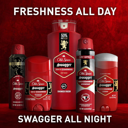Old_Spice_Refreshing_Body_Wash_for_Men,_3X_Defense,_24/7_Shower_Fresh_with_Long_Lasting_Scent,_Red_Collection,_Swagger_with_Cedarwood_Scent,_24_oz_(Pack_of_4)