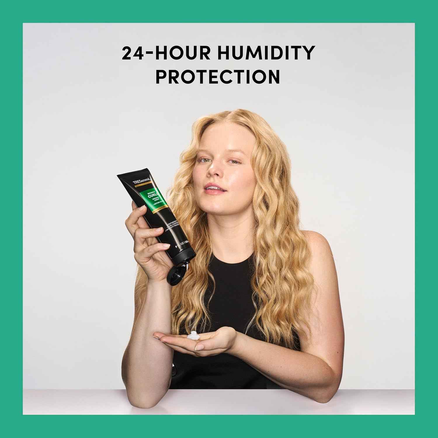 TRESemmé Defining Cream 1 ct Bouncy Curls for Lightweight + Curl Control + Humidity Protection, with Peptide Blend, 9 fl oz