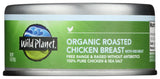 Wild Planet Organic Roasted Chicken Breast, Skinless and Boneless, No Salt Added, 100% chicken breast, 5 Ounce