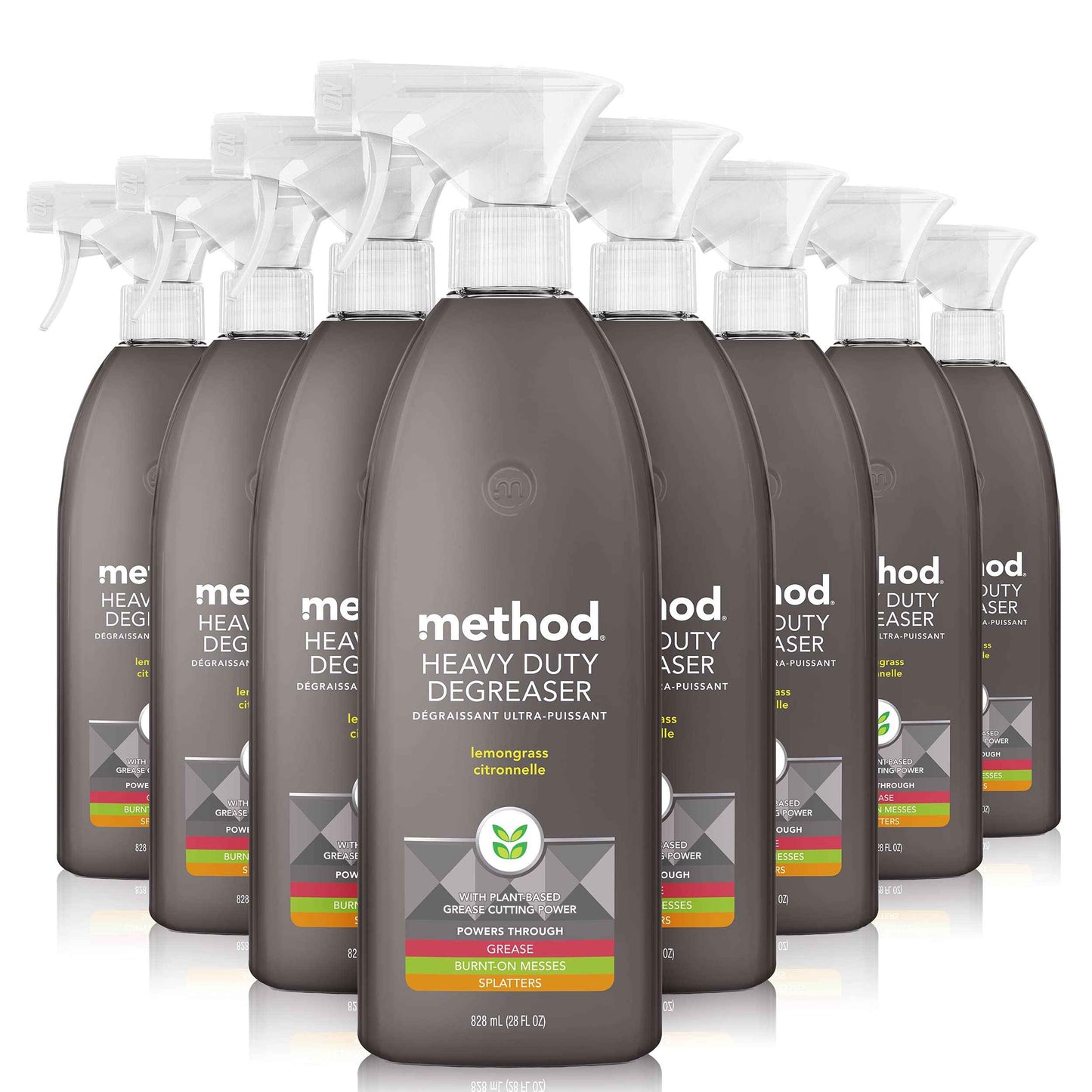 Method Heavy Duty Degreaser, Lemongrass Scent, Oven Cleaner & Stove Top Cleaner, 28 Oz Spray Bottle
