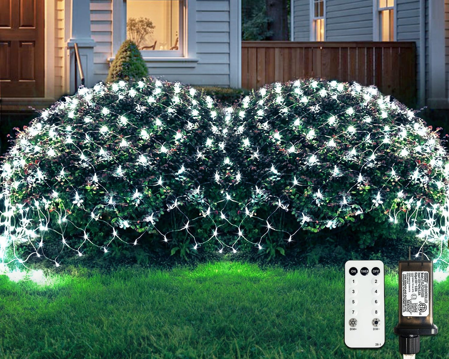 JMEXSUSS_Outdoor_Net_Lights_Waterproof,_12ft_x_5ft_with_8_Modes_Remoter,_360_LED_Plug_in_Net_Lights_for_for_Bush_Patio_Christmas_Tree_Decor_(Clear_Wire,_White)