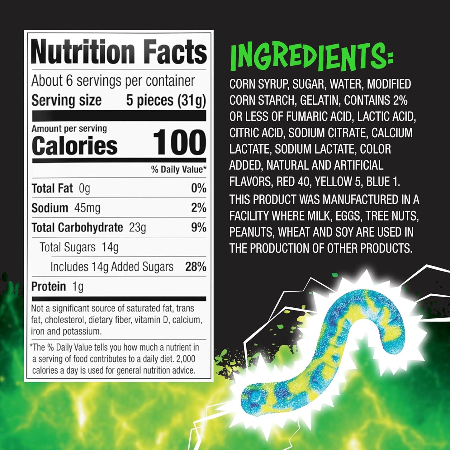 Trolli_Electric_Crawlers_Candy,_6.3_Ounce_Bag