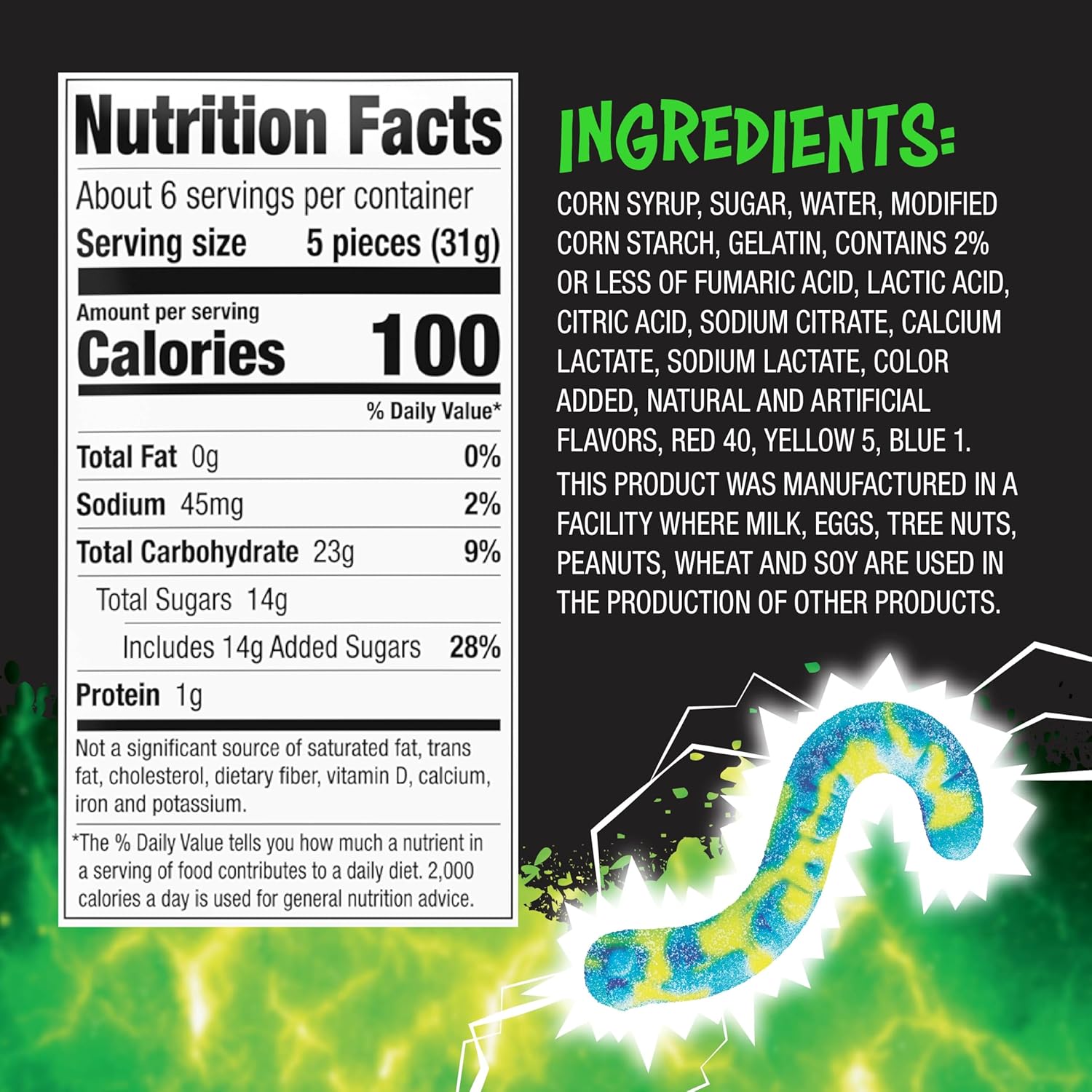Trolli_Electric_Crawlers_Candy,_6.3_Ounce_Bag
