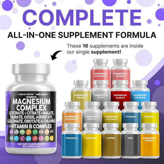 Clean_Nutraceuticals_Magnesium_Complex_with_Magnesium_Glycinate_Citrate_Malate_Oxide_Taurate_Aspartate_Orotate_&_Mag_Chloride,_Zinc_Copper_Manganese_&_Vitamin_C_B1_B2_B6_B12_Complex_-_1Pack