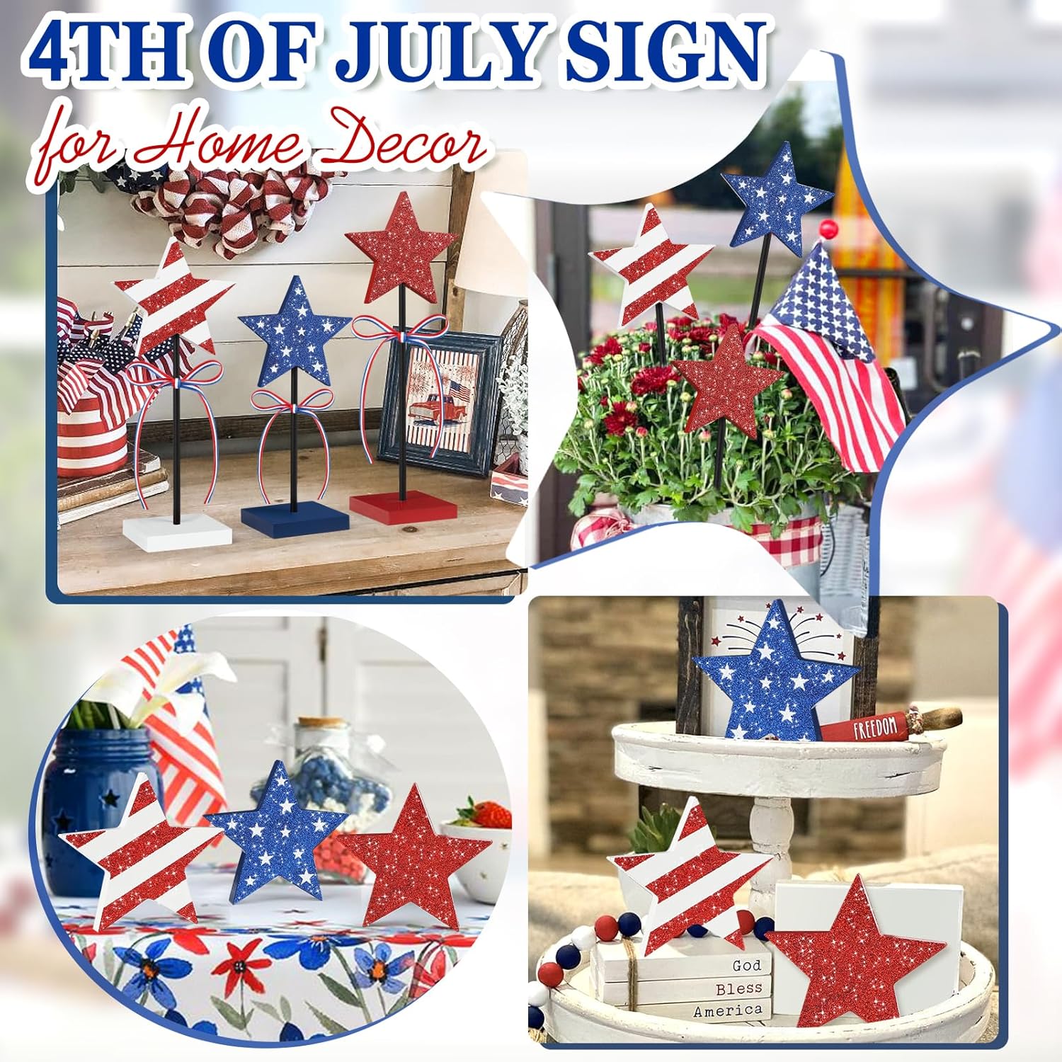 4th_of_July_Tiered_Tray_Decor_Wooden_Star_Set,_3_Pcs_Memorial_Day_Table_Decorations,_Rustic_Patriotic_Tabletop_Home_Decor,_Red_White_and_Blue_Decorations_for_Home_(Shiny)