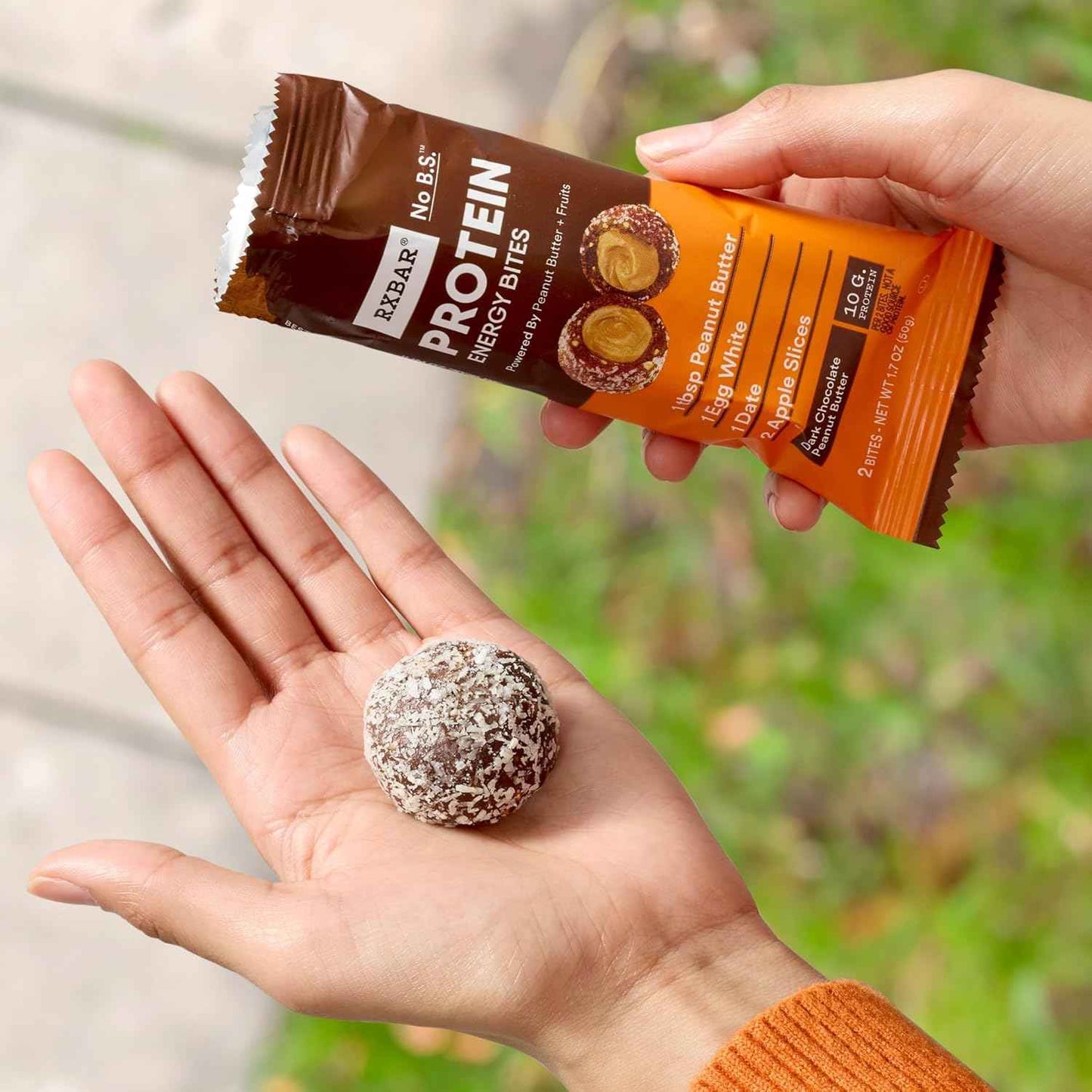 RXBAR Protein Energy Bites, Gluten Free Protein Balls, Dark Chocolate Peanut Butter