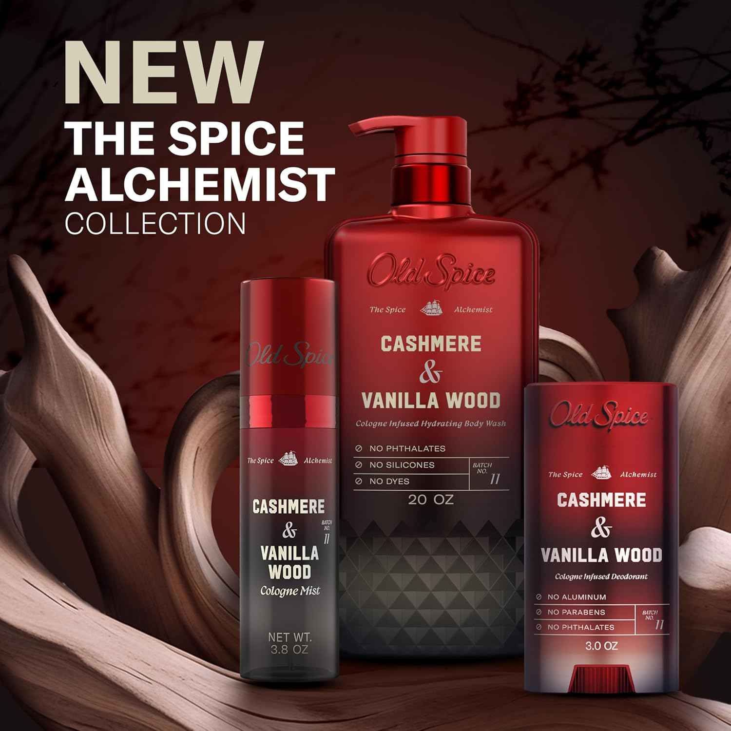 Old Spice Body Wash for Men, The Spice Alchemist Collection, 24/7 Cologne Infused Hydration, No Trade Off Formula, Free of Phthalates Silicones & Dyes, 20 oz