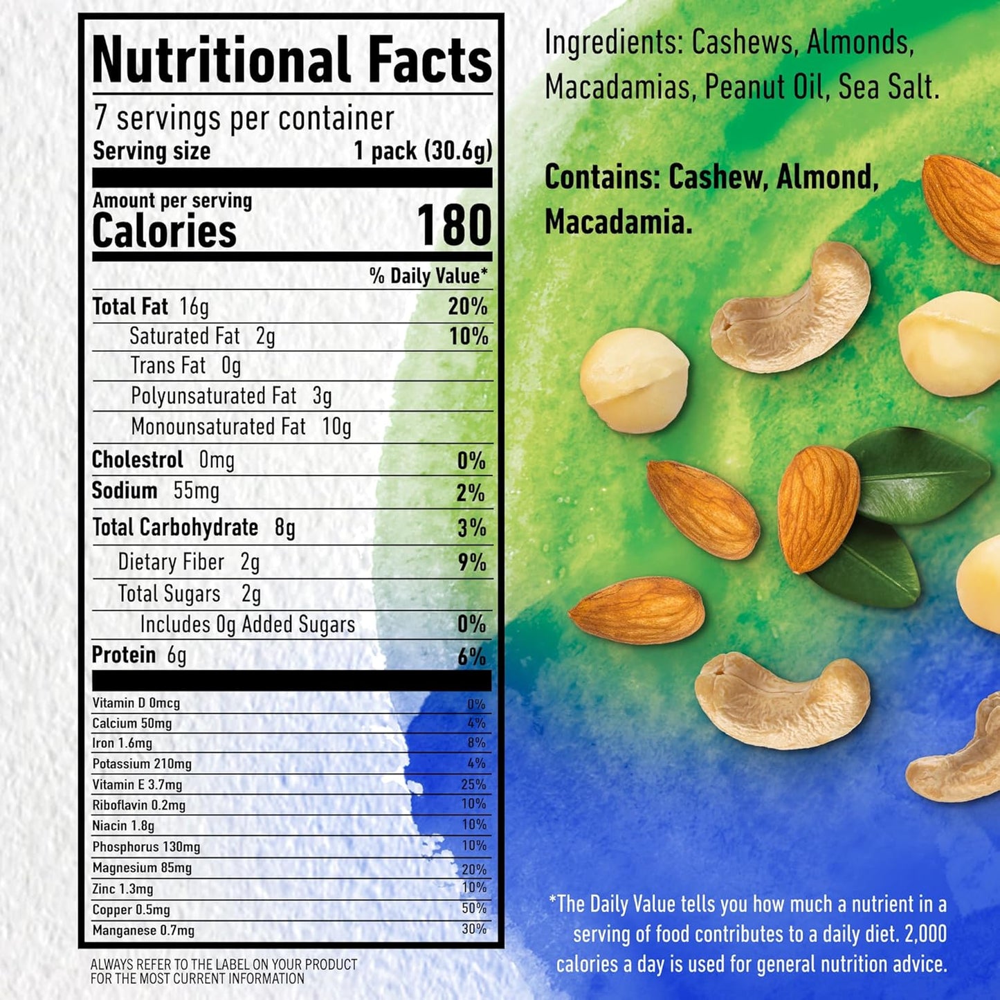 PLANTERS_NUT-rition_Wholesome_Nut_Mix,_7.5_oz_Box_(Contains_7_Individual_Pouches)_-_Cashews,_Almonds_and_Macadamias_Snack_Mix_-_No_Artificial_Flavors,_No_Artificial_Colors,_No_Preservatives_-_Kosher