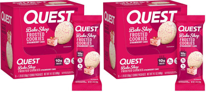 Quest Nutrition Frosted Protein Cookies, <1g Sugar, 5g Protein, 1g Net Carbs, Gluten Free