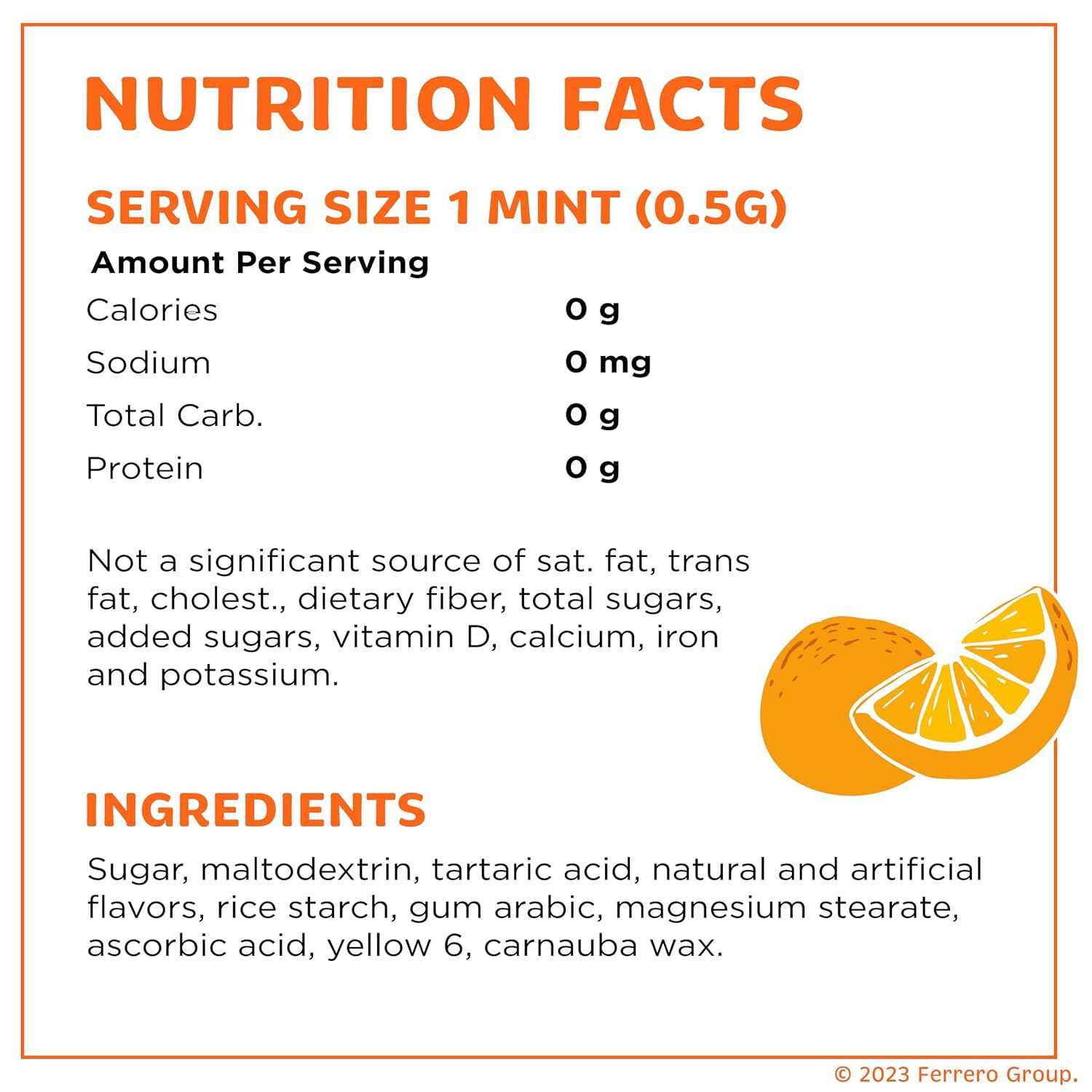 Tic Tac Bulk Orange Refill Bag, On-the-Go Pocket-Sized Mints, Includes Empty Refillable Pack, 17.2 oz