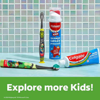 Colgate_Kids_Battery_Powered_Minecraft_Toothbrush,_Extra_Soft_Kids_Battery_Toothbrush_with_1_AA_Battery_Included,_Made_for_Ages_3_and_Up,_Features_Easy_On_and_Off_Switch,_Flat_Lay_Handle,_1_Count