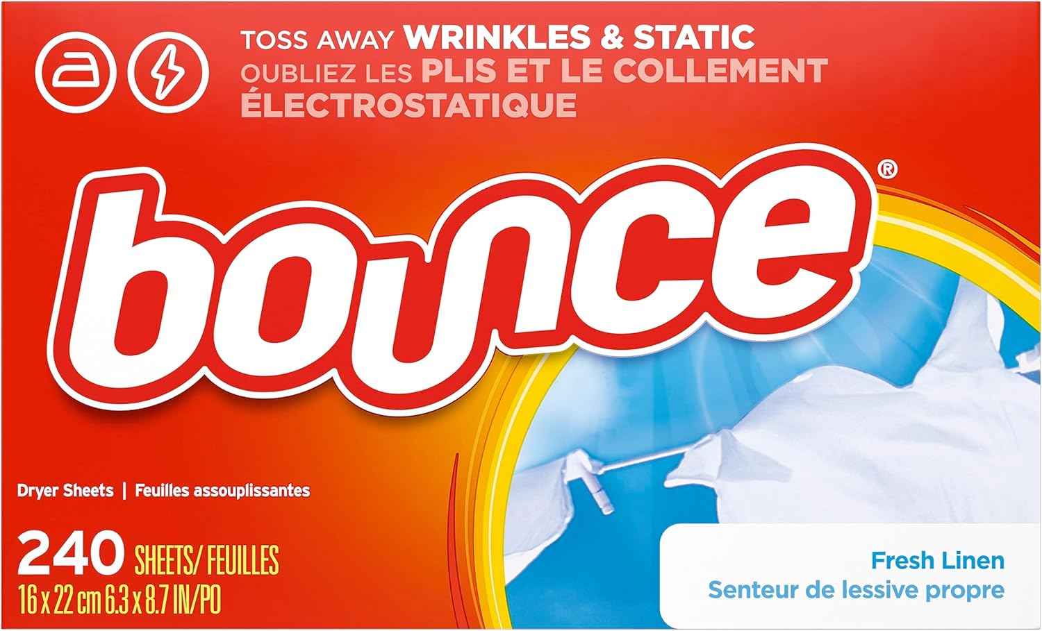 Bounce Fabric Softener Sheets, Fresh Linen Scent