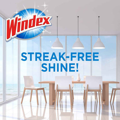 Windex Wipes Glass Cleaning, Pre-Moistened Glass and Surface Wipes to Clean Home Surfaces, Household Essentials, Original Scent