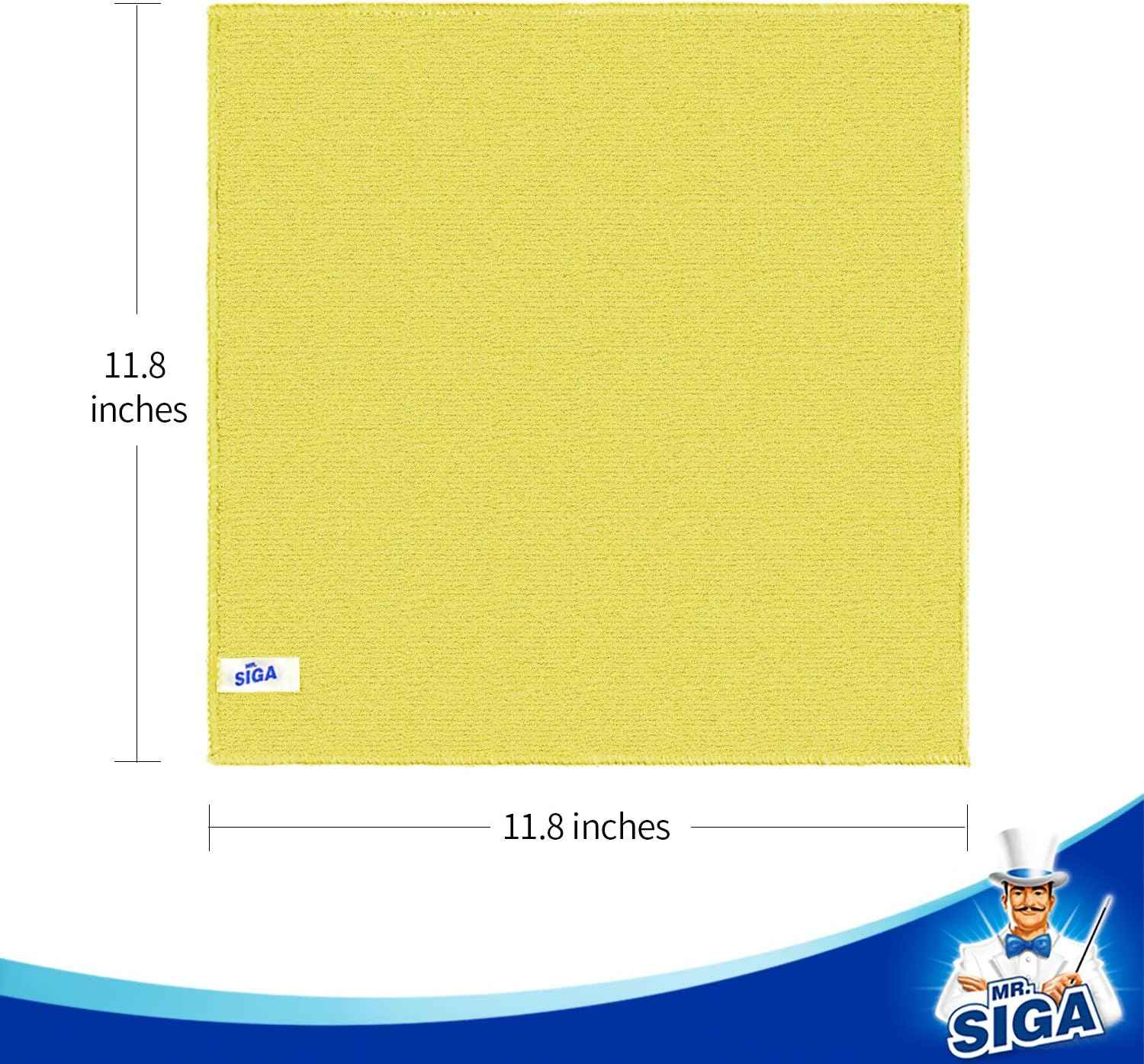 MR.SIGA Microfiber Cleaning Cloth, All-Purpose Cleaning Towels