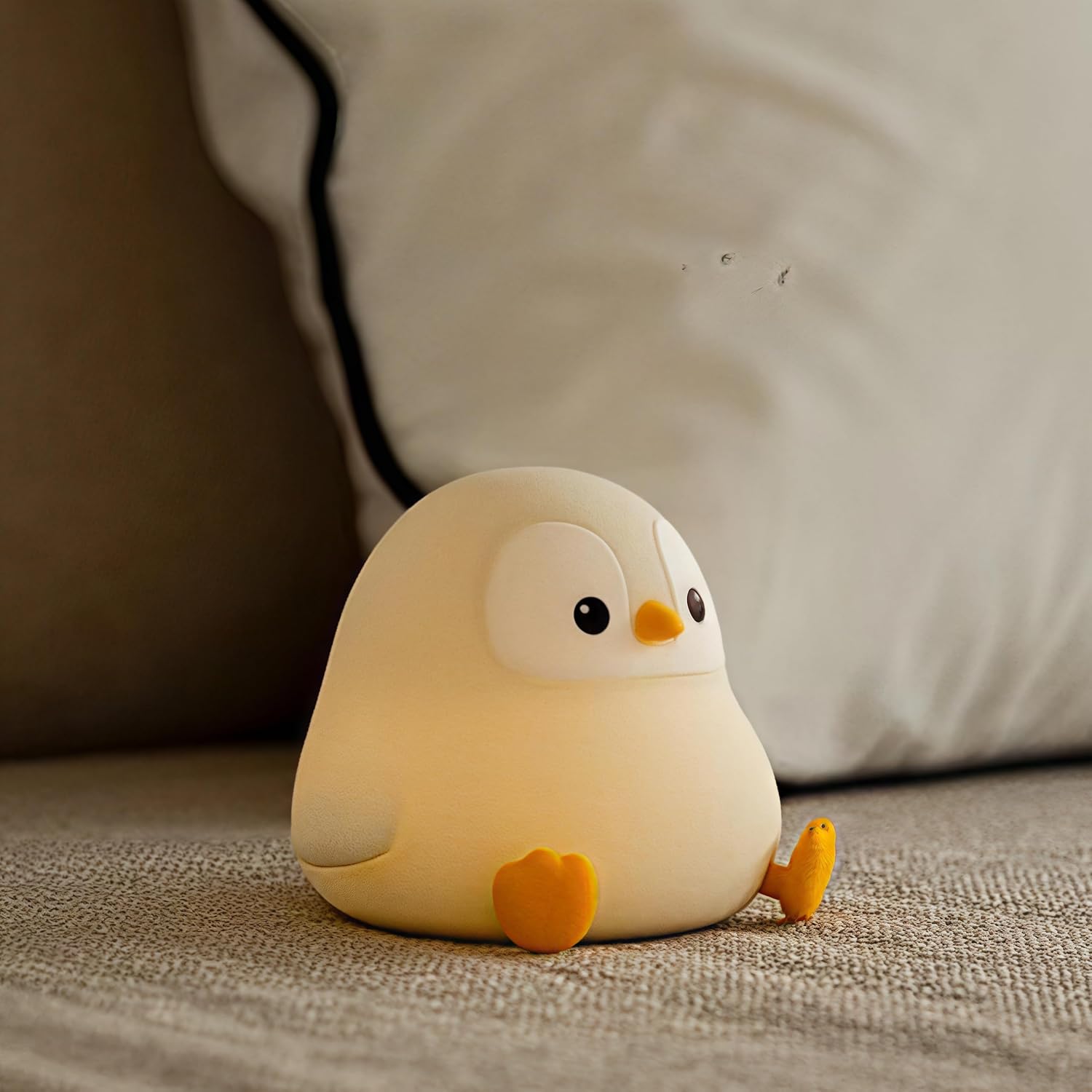 ATSUI_Penguin_Night_Light,_LED_Squishy_Novelty_Animal_Night_Lamp,_Food_Grade_Silicone,_2_Level_Dimmable,_Nursery_Nightlight_for_Desk_Decor,_Funny_Gifts_Stuff_for_Boys_Girls_Baby,_White_Elephant_Gifts