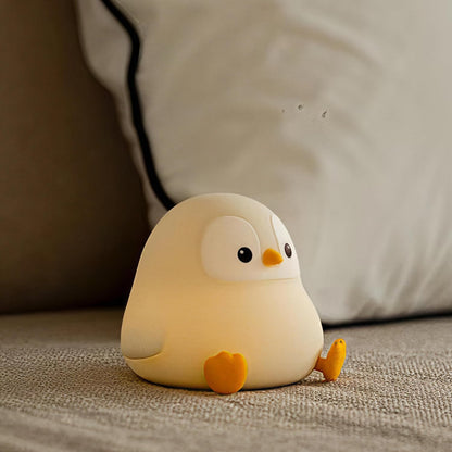 ATSUI_Penguin_Night_Light,_LED_Squishy_Novelty_Animal_Night_Lamp,_Food_Grade_Silicone,_2_Level_Dimmable,_Nursery_Nightlight_for_Desk_Decor,_Funny_Gifts_Stuff_for_Boys_Girls_Baby,_White_Elephant_Gifts