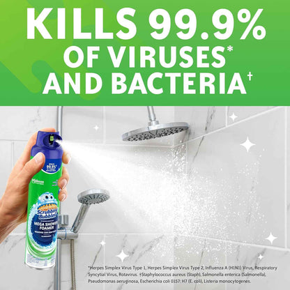 Scrubbing Bubbles Mega Bathroom and Shower Foamer Aerosol, Rainshower Scent, 20oz