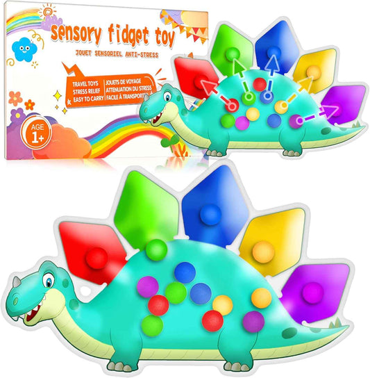 Easter Basket Stuffer Gift for Toddler Boys Dinosaur Color Sorting Sensory Toy Roadtrip Travel Essenstial Dementia Fine Motor Autism Fidget Preschool Classroom Activities for Kid Valentine Day