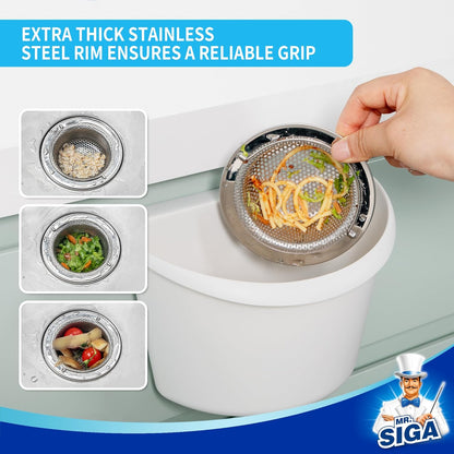 MR.SIGA_Kitchen_Sink_Strainer,_Stainless_Steel_Sink_Drain_Strainer,_Dishwasher_Safe,_2_Pack