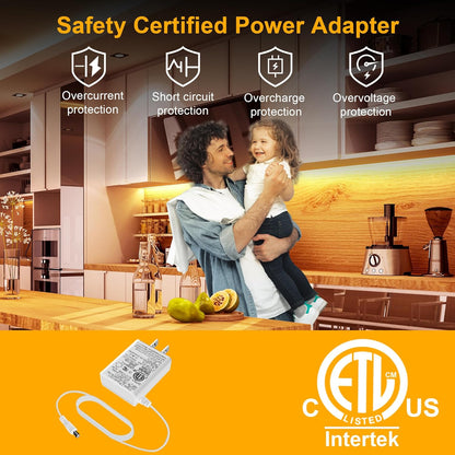 LAFULIT_Under_Cabinet_Lighting_Kit,_13FT_/_16.4FT_Flexible_LED_Strip_Lights_with_Remote_&_Power_Adapter,_2700K–6000K_Warm/Neutral/Daylight_White_&_Multicolor_Options,_for_Kitchen_Cabinets,_Shelves,_Desks_&_Counters