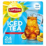 Lipton Unsweetened Iced Tea Bags, Family Size Zero Calories