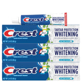 Crest Tartar Protection & Anticavity Toothpaste with Fluoride, Regular Paste, 2.4oz (Pack of 3)