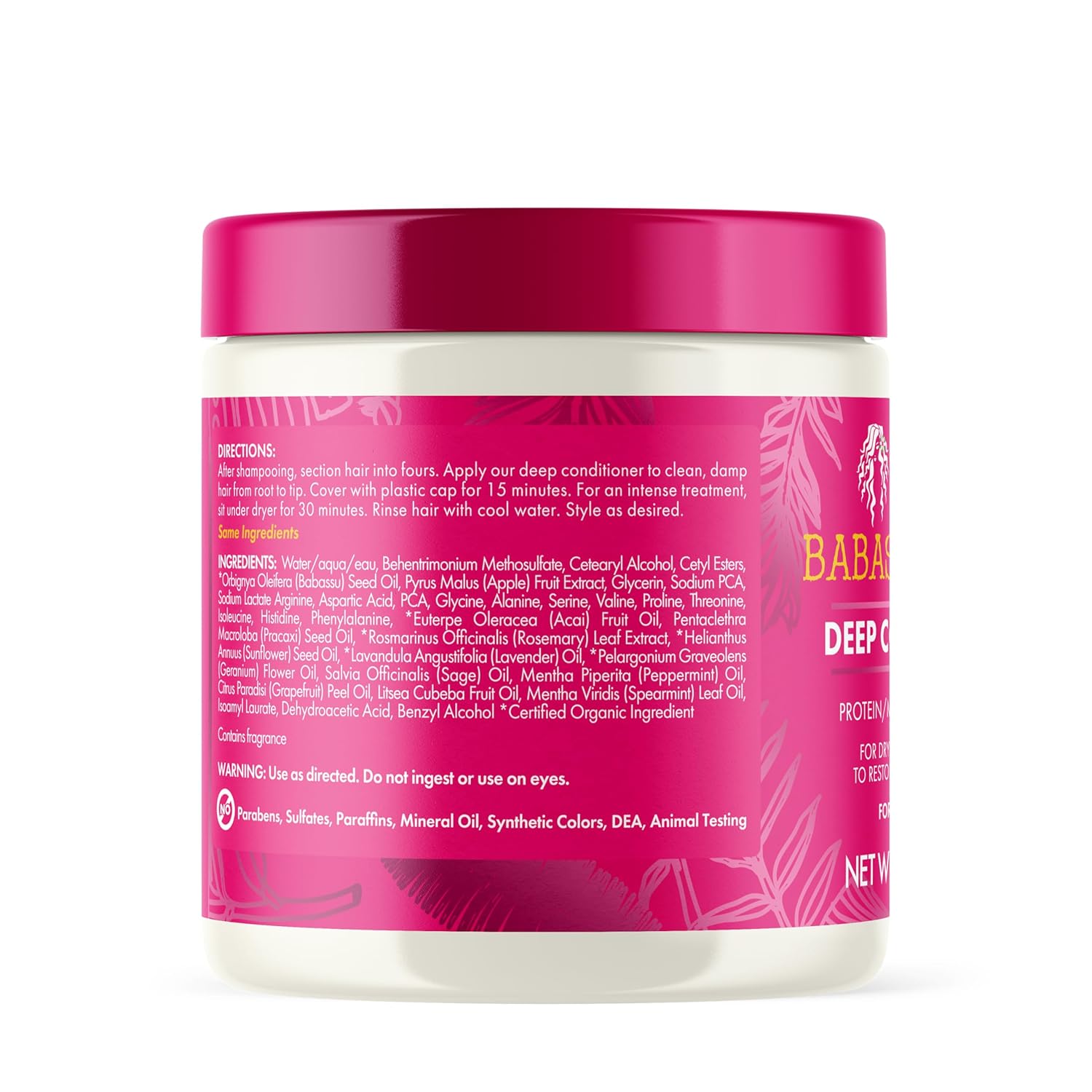 Mielle_Organics_Babassu_&_Mint_Deep_Conditioner_with_Protein,_Moisturizing_&_Conditioning_Deep_Treatment,_Hydrating_Repair_for_Dry,_Damaged,_&_Frizzy_Hair_(8_Oz)