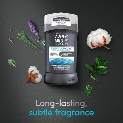 Dove_Men+Care_Deodorant_Stick_Aluminum-free_formula_with_48-Hour_Protection_Clean_Comfort_Deodorant_for_men_with_Vitamin_E_and_Triple_Action_Moisturizer,_3_Ounce_(Pack_of_1)