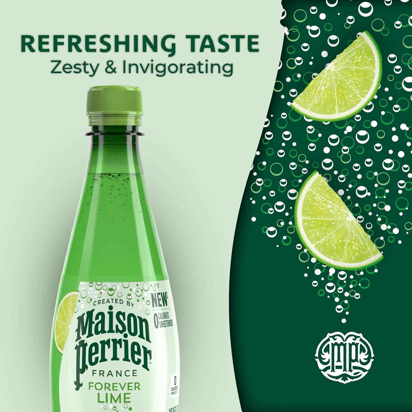 Maison Perrier Sparkling Water, 16.9 FL OZ Plastic Water Bottle