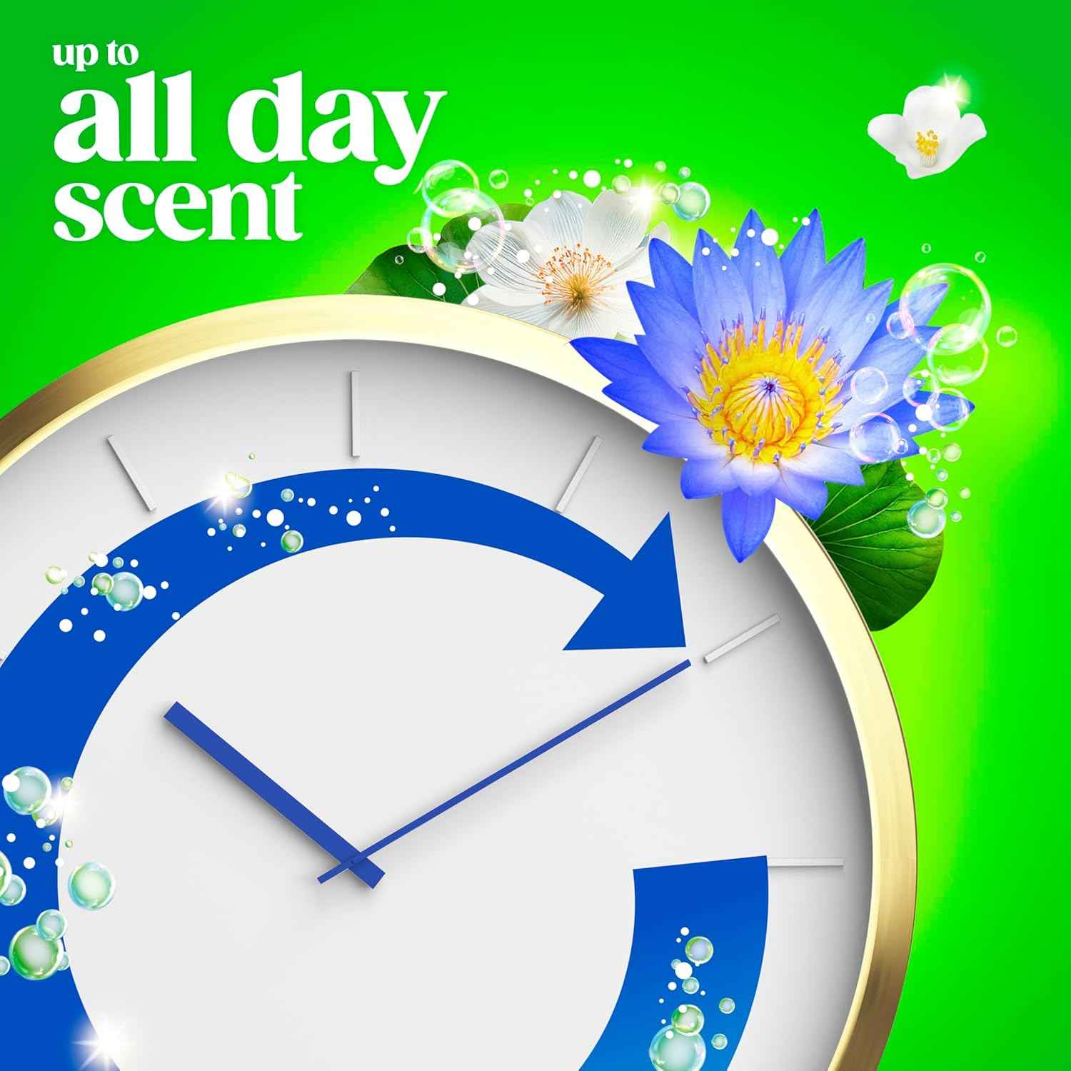 Gain Liquid Laundry Detergent with Odor Defense, Waterfall Delight Scent, Laundry Soap For HE Washing Machines