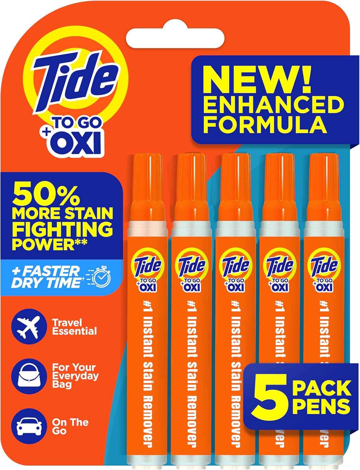 Tide Stain Remover for Clothes, Tide To Go Pen, Instant Stain & Spot Remover for Clothes, Travel & Pocket Size