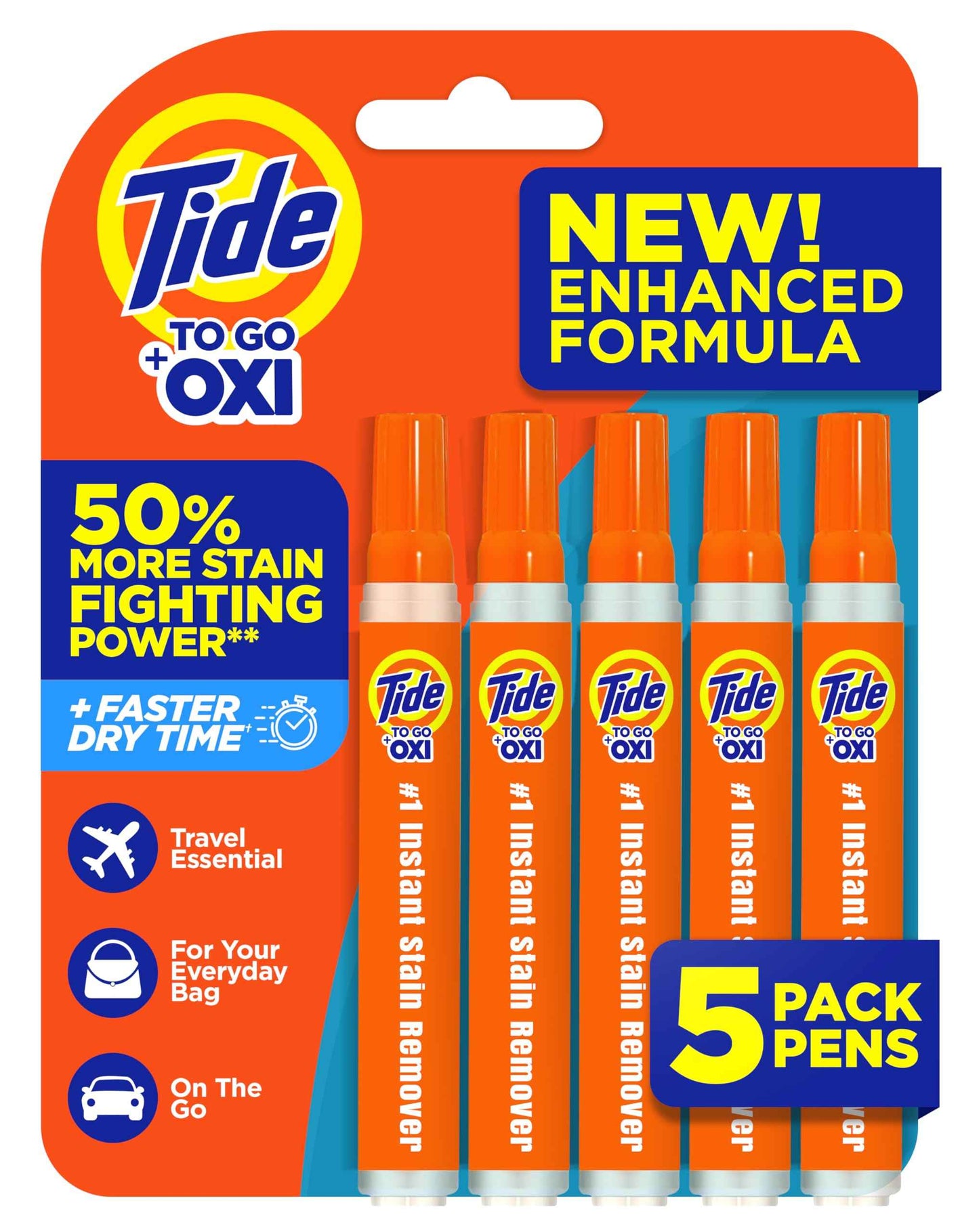 Tide Stain Remover for Clothes, Tide To Go Pen, Instant Stain & Spot Remover for Clothes, Travel & Pocket Size