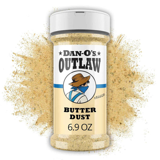 Dan-O’s Outlaw – 6.9 oz – Buttery All Purpose Seasoning for Chicken, Vegetables & Popcorn – Sugar Free, Zero Calorie Dry Spice Blend