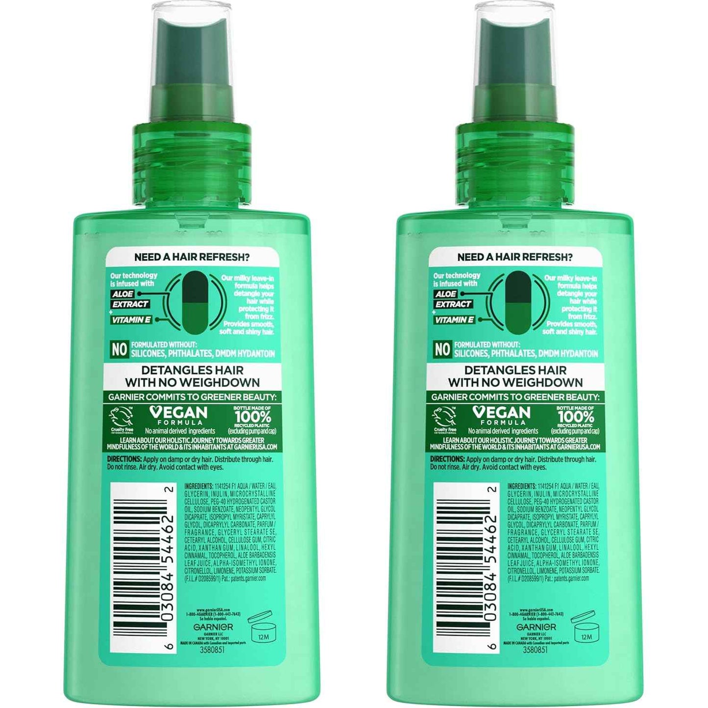 Garnier Fructis Pure Clean Detangler + Air Dry Spray
